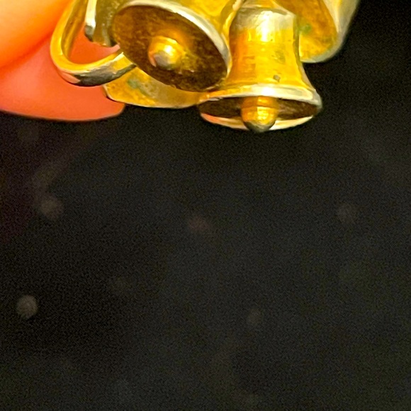 Vintagee 80s Christmas earrings - Picture 4 of 5